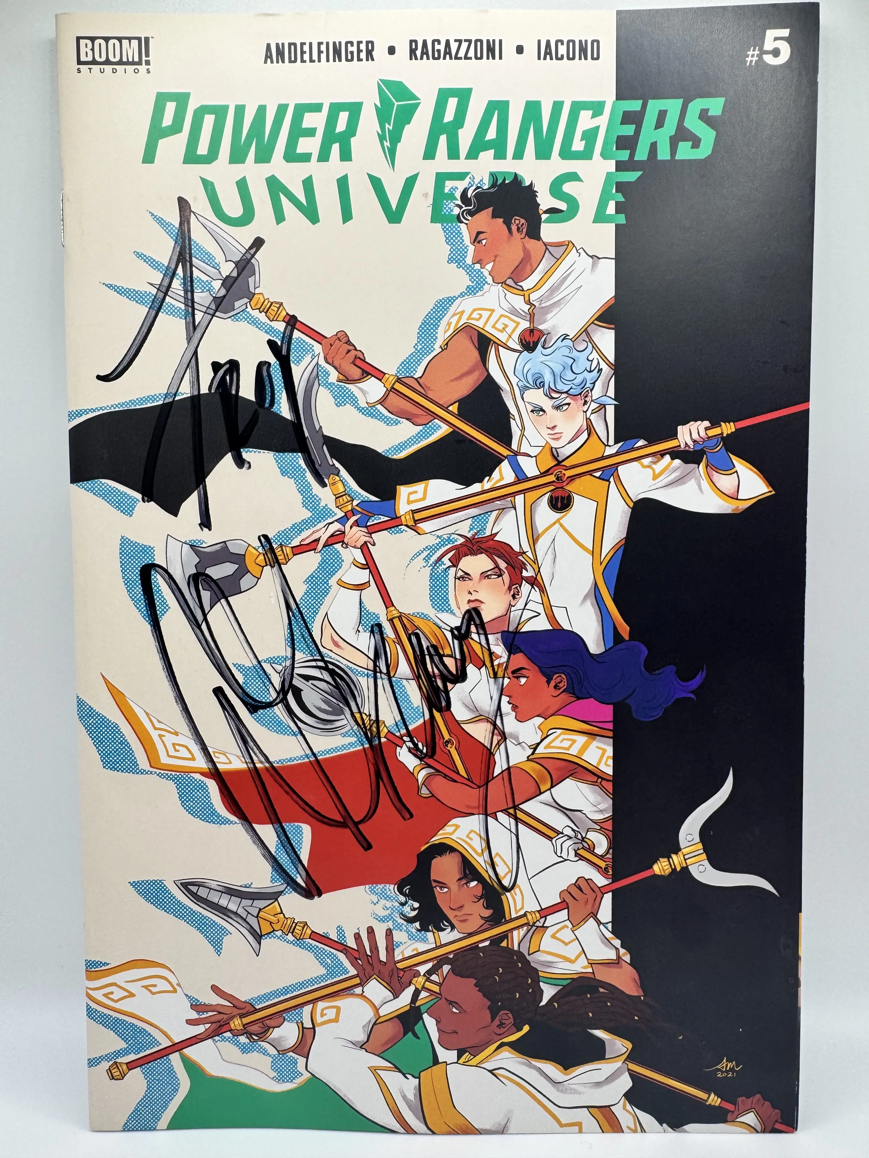 Autographed Power Rangers Universe #5 Comic Signed by Andrew Gray Red ...