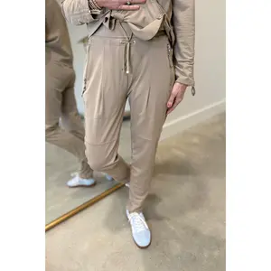 Multiples Drawstring Jogger Taupe