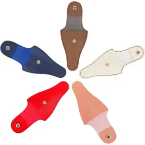 5pcs Pu Cuticle Nail Scissors Bag for Women Men Professional Manicure Pedicure Kit
