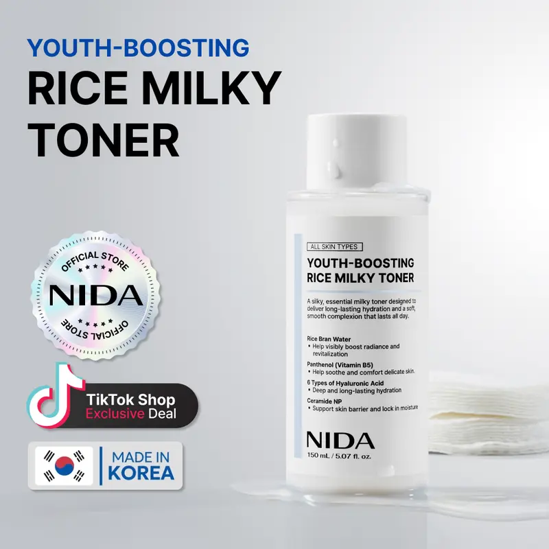 NIDA Youth-boosting Rice Milky Toner