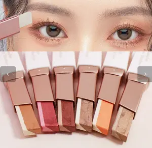 3PCS Dual-Color Smooth Eyeshadow Sticks - Pearl, Matte, Highlight & Glitter Effects, Long-Lasting, Waterproof, Natural Makeup Cosmetics
