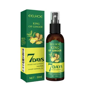Ginger Hair Growth Spray & Biotin Hair Serum (50ml) - Anti Hair Loss Scalp Treatment for Thinning Hair, Nourishing Spray for Frizzy Dry Damaged Hair, Stronger Roots & Thickening Hair Germinal Spray for Men & Women  Treatment Oil