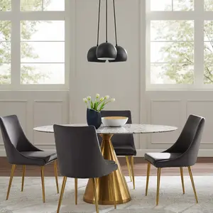 Modway Chalice 3-Light Metal Pendant in Black