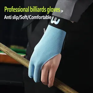 High Elastic Breathable Lightweight Sweat-Wicking Three-Finger Open Finger Snooker Table Tennis Anti-Slip Single Glove Left Hand
