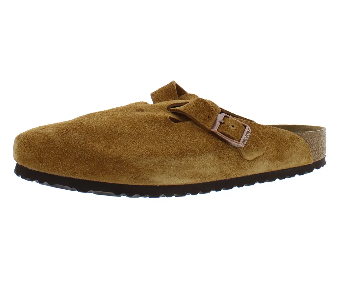 Birkenstock Boston BS Suede Unisex Classic Walking Shoes - Sports & Outdoor Footwear with Roomy Toebox for Casual Wear