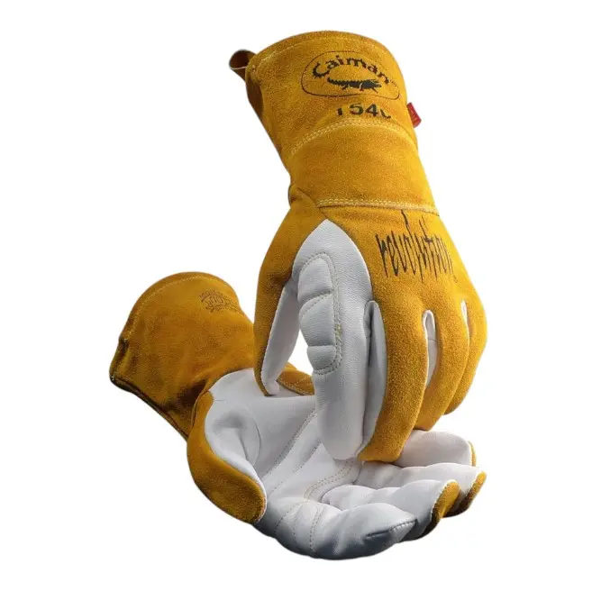 1540 Premium Grain Unlined Palm Safety Work Gloves - TIG Welding, Multi-Task Gloves for Tools & Hardware Welding Accessories, Safety Gloves
