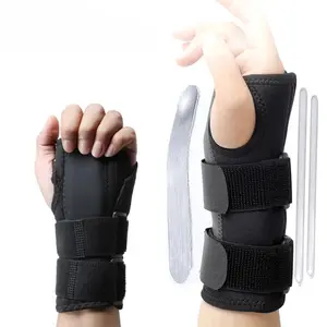 ‌Unisex Wrist Support Brace for Carpal Tunnel Syndrome Left Hand Splint Durable Compression Sleeve for Arthritis Tendonitis Sprain Comfortable Night Sleep Aid‌ Healthcare Black