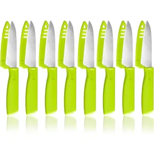 8 Pieces Paring Knife Set with Sheaths Ultra Sharp Kitchen Knives for Peeling Fruits and Vegetables