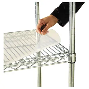 Alera SW59SL4824 Shelf Liners For Wire Shelving 48w x 24d Clear Plastic 4 Pack