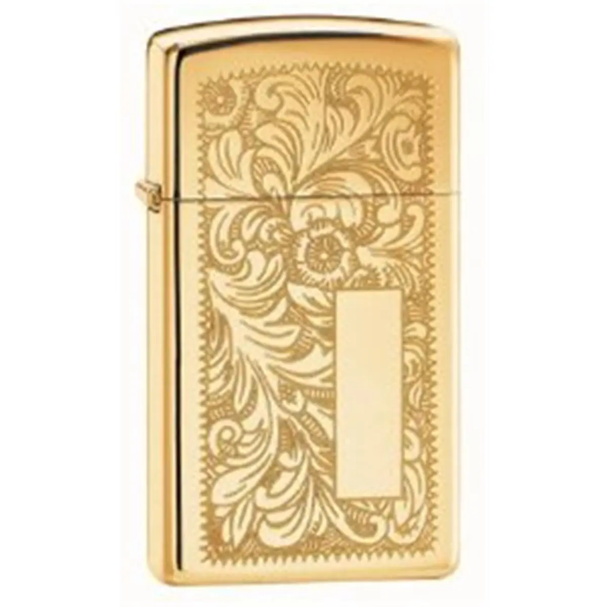 212 MAIN Classic Windproof Slim Venetian High Polish Brass Finish Metal Lighter - Fluid-Fuelled Accessory with Engravable Panel, Replaceable Flint, Flower Design for Automotive, Motorcycle Car Interior Decoration, Collectibles, Accessories, Fluid Fuel