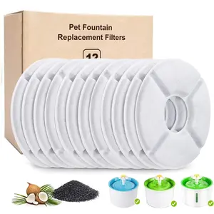 12-Pack  Fountain Filters, Replacement Filters for 84oz/2.5L Water Fountain