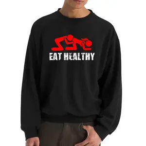 Men's digital print pullover sweatshirt with casual style