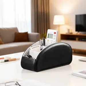 5-compartment Remote Control Storage Box, Multifunctional Desktop Organizer, Desk Tidy, Bedside Table Storage Box, Universal Creative and Practical Home Storage Box for Home and Office Scenarios