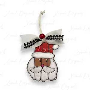 Wood Pallet Santa Christmas Ornament