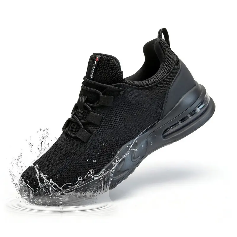 Non-Slip Work Shoes SRC Oil Resistant Breathable Mesh Comfort Chef Footwear Men's & Women's Versions Black Nurse Shoes Lightweight Girl Closed with Slip-on Anti Slip Waterproof