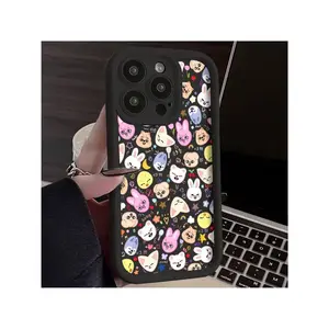 Korean Popular K-Pop  Animal Plastic Mobile Phone Case Suitable For IPhone 16 15 14 13 12 11 Pro Max  Plus Anti-Fall Soft TPU Back Cover