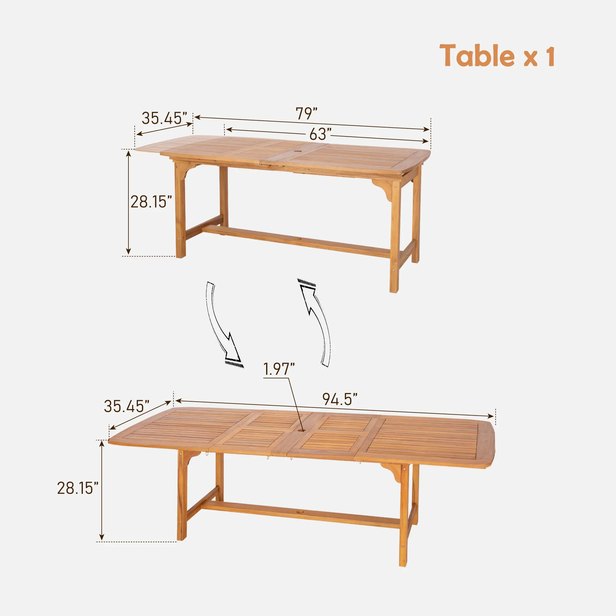 Single Extented Table
