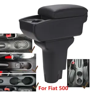 Car Armrest Box, Car Armrest Center Auto Storage Box, Car Console Organizer, Dedicated Retrofit Parts, Interior Car Accessories for Fiat 500 Cronos