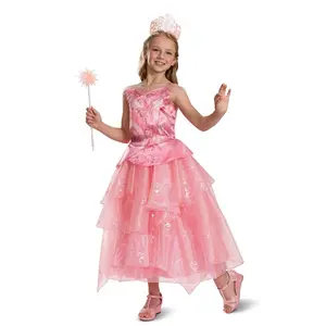 Girl's Wicked Deluxe Glinda Costume
