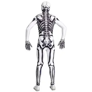 White Skeleton Men's Costume