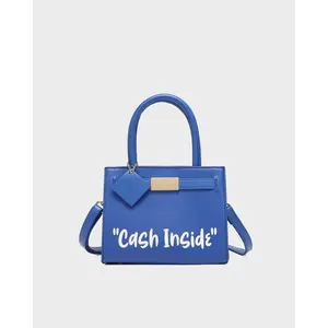 Cash Inside Mini Tote in Royal Blue
