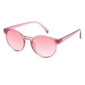 COLOSSEIN Women's Pink Sunglasses UV400 Lenses Round Frame Retro Style Lightweight Comfortable Fashionable Sunlgass