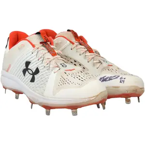 Ryan Mountcastle Baltimore Orioles Autographed Game-Used White Under Armour Cleats from the 2024 MLB Season with "Game Used" Inscription - RG13314283-84 - Fanatics Authentic Certified