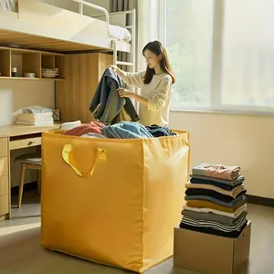 Extra Large Capacity Thick Moving Bag, Reinforced Handles, Waterproof Storage Bag, Foldable Portable Design, Ideal for Dorms, Home, Office, Travel