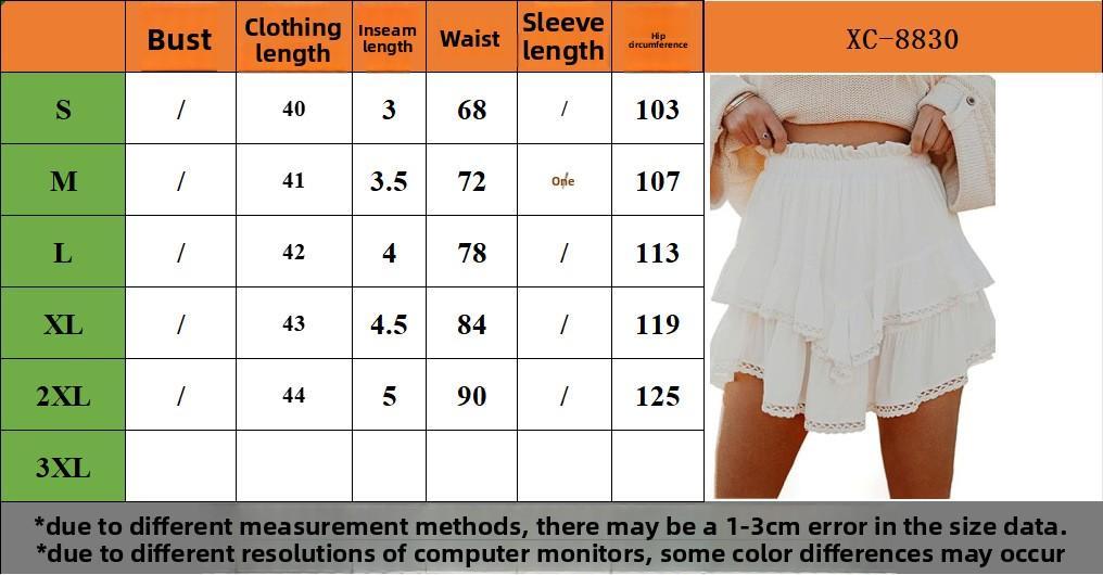 onlypuff Flowy Shorts for Women Ruffle Skirts Mini Skirts High Waisted Teen Gilrs Tennis Skirt Summer Shorts  Flowy Shorts for Women Casual Boho Ruffle Tiered Skorts High Waist Mini Skirts Golf Tennis Butterfly Crochet Shorts - All Hot Pink XL