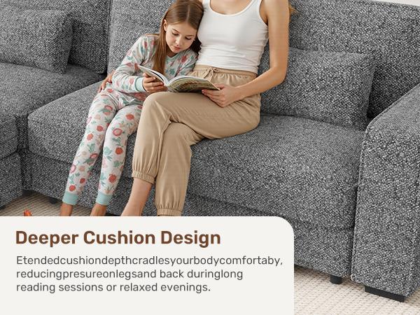 102" Convertible Sectional L-Shaped Sofa Couch with Storable Ottoman,Deep Seat Sofas for Living Room,Bedroom Apartment,with USB Type-C Ports and Pillow (Chenille,Beige) 102" Convertible Sectional L-Shaped Sofa Couch with Storable Ottoman,Deep Seat Sofas for Living Room,Bedroom Apartment,with USB Type-C Ports and Pillow (Chenille,Beige)