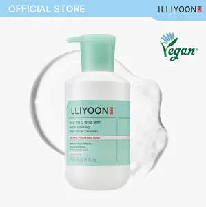 ILLIYOON Gentle Foaming Deep Facial Cleanser | Hypoallergenic & Sensitive Skin-Friendly, Cleanser for Dry and Acne-Prone Skin, Oil Control, Vegan-Certified, 8.45 fl. oz. (250ml)