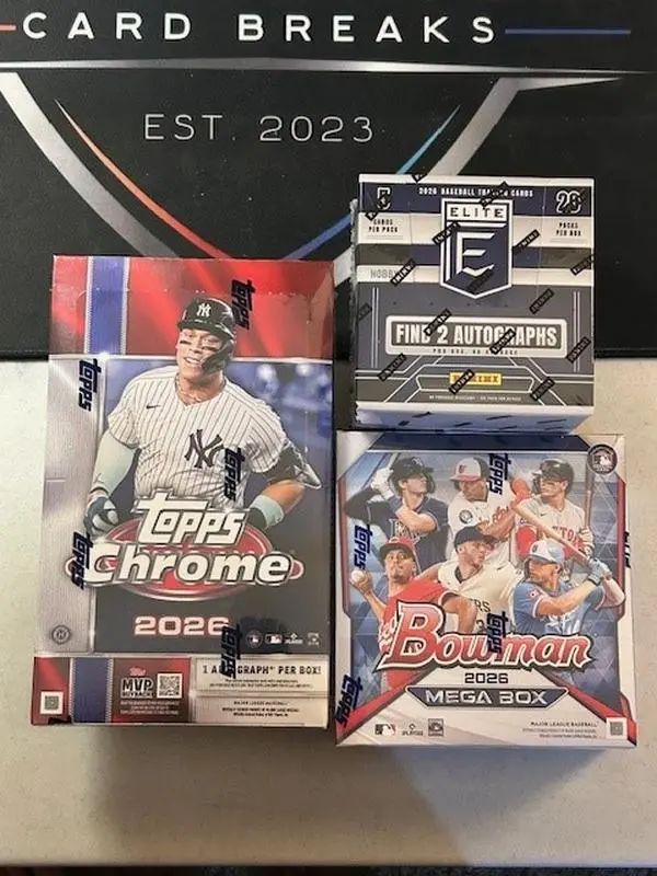 TT#105 - 2026 Topps Chrome Hobby - 2026 Donruss Elite Hobby - 2026 Bowman Mega Box