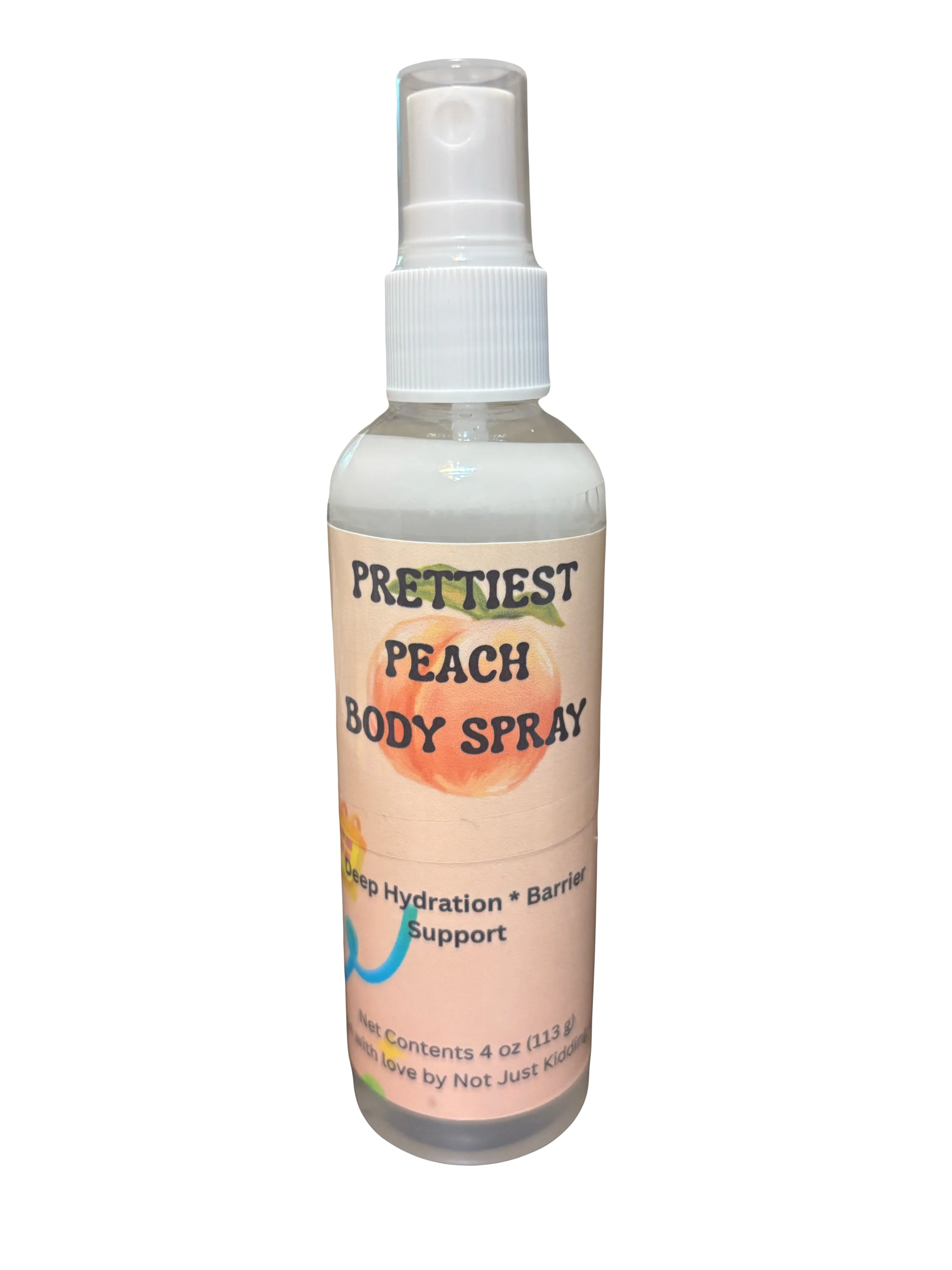 Limited Edition Peach Body Mist - Water & Glycerin Infused, Composable, Formaldehyde-Free Beauty & Personal Care Scent Layering Bath Product