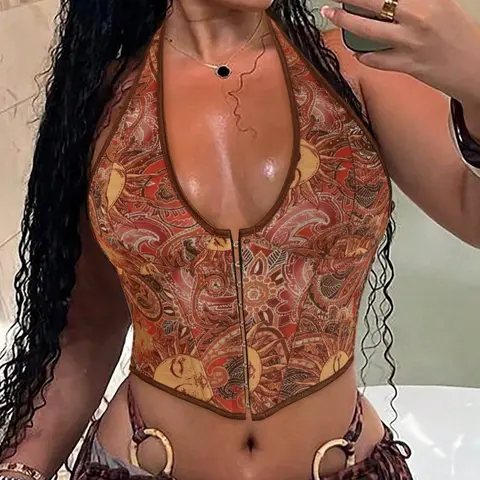 Women's Halter Neck Strapless Vest Top, Elegant Fashionable Casual Wear, Perfect for Daily Use & Special Occasions, Woven, Womenswear, Halter Tank Top