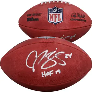 Champ Bailey Denver Broncos Autographed Duke Full Color Football with "HOF 19" Inscription - Fanatics Authentic Certified