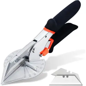 Miter Shears for Wood Trim, Adjustable 45°-135° Multi-Angle Handheld Tool, Multifunctional Trunking, Moulding Shears, Perfect for Mitre Cutting, Quarter Round, No Replacement Blade