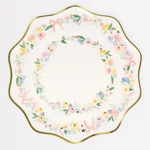 Meri Meri Elegant Floral Dinner Plates 8ct