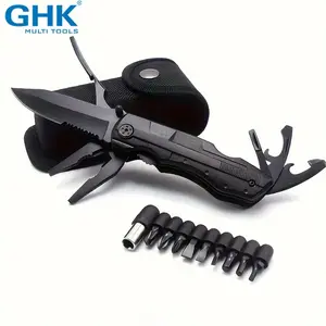 Men's Multi-Tool Knife, Multi-Function Tool, Multi-Purpose Pliers Set, Pocket Knife, Outdoor Survival Knife, Suitable as a Gift for Dad, Boyfriend, Husband, Camping, Survival, Hiking Equipment Set