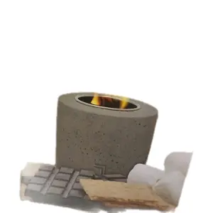 Tabletop Fire Pit, Low Smoke Outdoor Mini Fire Pit Fueled by Pellets or Wood with Travel Bag Cook Grid Portable Fire Pit for Urban & Suburbs Camping