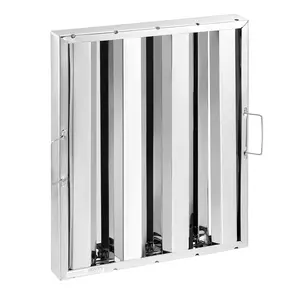 VEVOR 15.5Wx19.5H Inch Commercial Hood Range Hood Baffle Stainless Steel