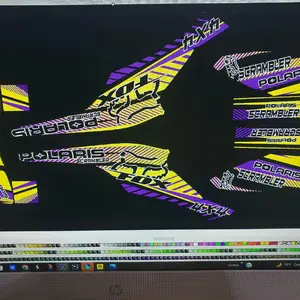 atv quad polaris scrambler Graphic kit