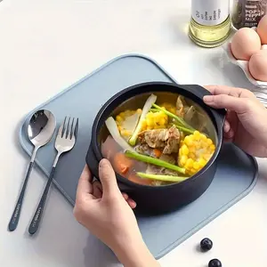 1pc Anti-Slip Silicone Board Mat Anti-Burn, Heat Insulation Mat, Pot Mat, Dishwasher Thickness, Dining Table Mat, High Temperature Resistant Kitchen Household, Kitchen Coasters
