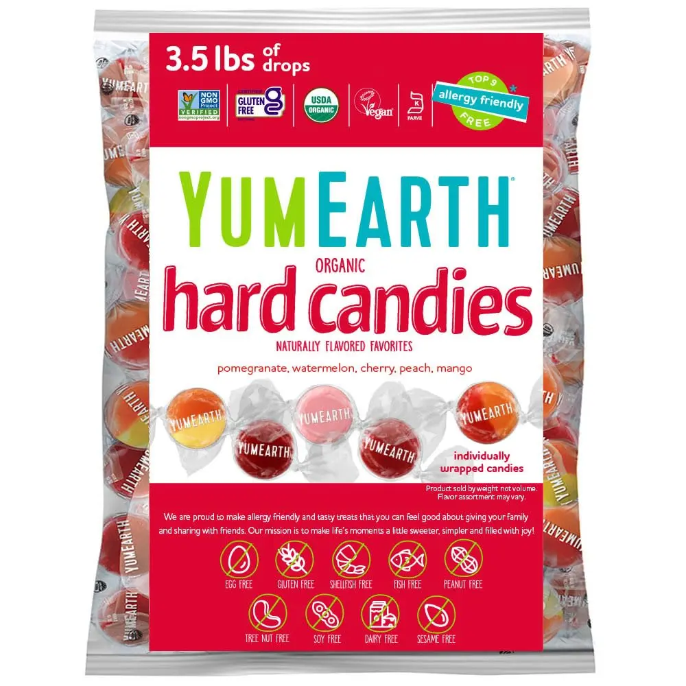 YumEarth Organic Hard Candies, Assorted, 3.5 lbs (1,588 g) YumEarth Organic Hard Candies, Assorted, 3.5 lbs (1,588 g)