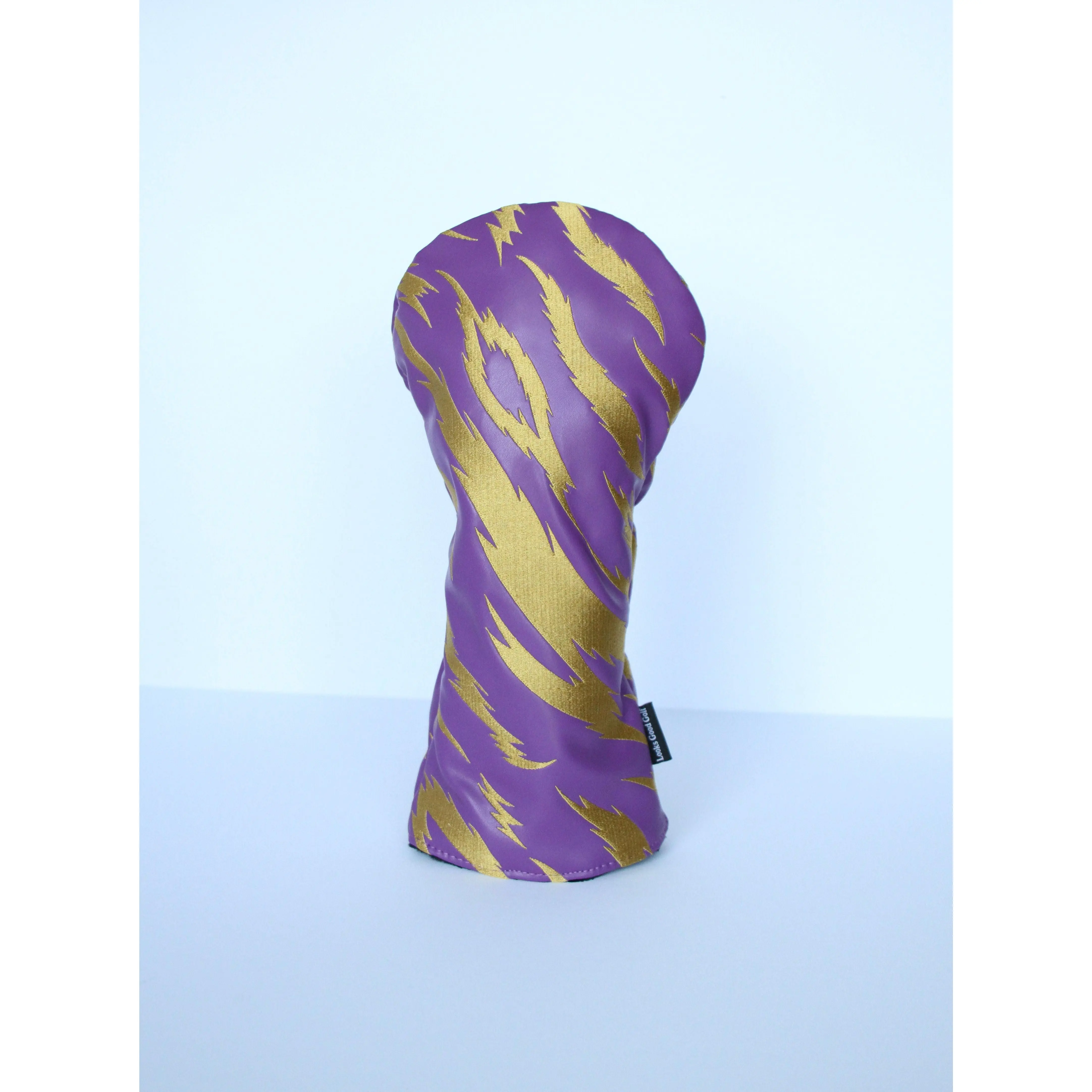 Tiger Stripe Golf Headcovers - Purple & Gold - Driver, Fairway Wood, Hybrid