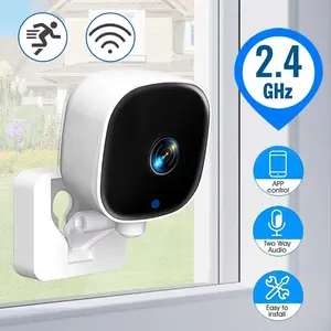 WiFi Indoor Surveillance Camera, Window Stick Home Security Cam, Security Cameras WiFi, Motion Detection & Alert, Two-Way Talk, Dual Storage Support, Easy & Quick Installation, App Control for Home Safety & Pet Monitoring