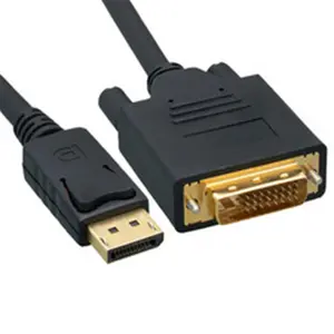 Cable Wholesale DisplayPort to DVI Video Cable- DisplayPort Male to DVI Male- 10 foot, Accessories, Cord, Connector, Duplex Fibers