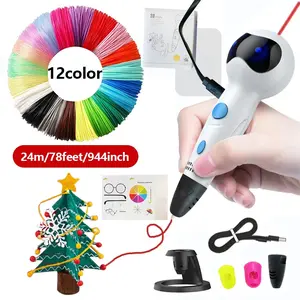 The Ultimate All-In-One 3D Printing Pen Set with Robot Voice Guide | Easy Start for Beginners | The Perfect Christmas & Tech Gift for Aspiring Creators