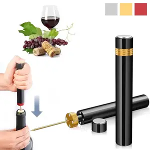 Pressure Air Wine Opener, 1/2 Counts Portable Wine Bottle Opener, Wine Bottle Opener Pump, Kitchen Utensils & Gadgets, Household Kitchen Products