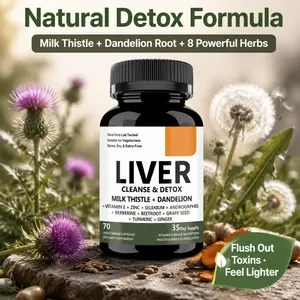 Natural Detox Support Capsules | Herbal Daily Cleanse and Digestive Balance Formula