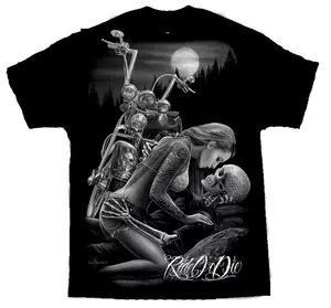 DGA David Gonzales Ride Or Die Lovers Chicano Art T Shirt